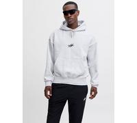 Rückenprint Kapuzenpullover M Grau