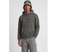 Rückenprint Kapuzenpullover M Grau
