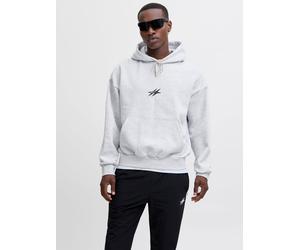 Rückenprint Kapuzenpullover M Grau