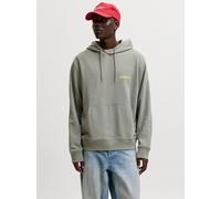 Rückenprint Kapuzenpullover M Grün