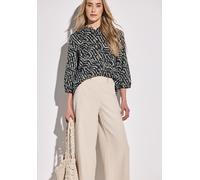 Street One Damen Print-Bluse mit Rüschen