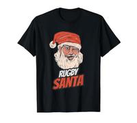 Rugby Santa Claus Christmas Holiday - Rugbyspieler Preisgünstiges Grafik-T-Shirt