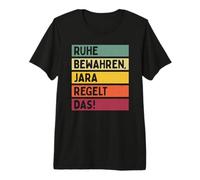 Ruhe Bewahren Jara Regelt Das Spruch In Retro Farben Premium T-Shirt