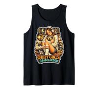 Ruhige Mädchen lesen Fantasy-Bücherwurm Tank Top