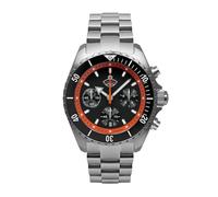 Ruhla Herrenuhr Glasbach Cup 20 Bar Chronograph 44 MM mit Edelstahlband 4970M-2