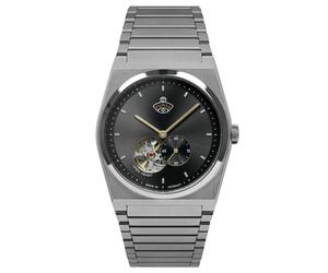 Ruhla Herrenuhr Automatik Space Control Open Heart Anthrazit 4866M2