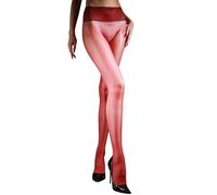 RUIBAVYA Glänzende Strumpfhosen Damen Nahtlose Strumpfhosen Ohne Naht Trasparente Ölige Glanz Feinstrumpfhose