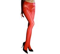 RUIBAVYA Nahtlose Strumpfhosen für Damen Hohe Taille Strumpfhose Glänzende Transparent Spitzenstrumpfhose