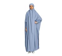 RUIG Frauen Kleid muslimisches Gebet Abaya islamische Robe Maxi afrikanischer Kaftan Türkei Islam Dubai Türkei Kleid in voller Länge mit Hijab