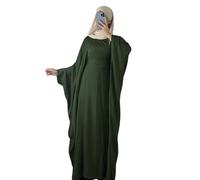 RUIG Frauen Muslim Robe Weiche Krepp Schmetterling Batwing Abaya Dubai Luxus Islam Muslim Kaftan Bescheidenes Kleid