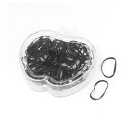 Ruilogod 87 stücke Black Elastic Gummi Hair Band Pferdeschwanzhalter für Mädchen