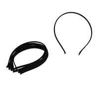 Ruilogod Damen-Haarreifen aus Metall, für Sport, Outdoor, Ornament, 10 Stück, Schwarz (ID: b67, 88a, d11, 1eb, 4cc)