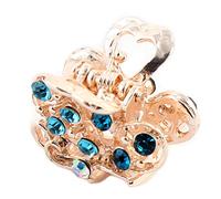 Ruilogod Faux Rhinestone Mädchen mit Schmetterlings-Intarsien in Form einer Haarspange, blau, ID: b61 e5c a31 bd3 92d