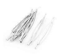 Ruilogod Haarspangen in Shuttle-Form aus Metall, zum Selbermachen, Haarklammern, Haarnadeln, 8 Stück, silberfarben (ID: b21, c9c, a8a, d79, afa