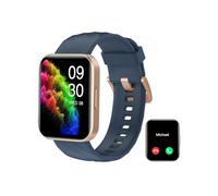 RUIMEN Smartwatch Damen Herren mit Telefonfunktion Fitnessuhr Schrittzähler Uhr mit Pulsmesser SpO2 Messung Schlafüberwachung Nachrichten Multi Trainingsmodi Smart Watch Wasserdicht Für Android iOS