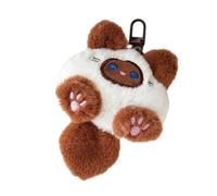 RUINBNC Cartoon Katzen Schlüsselanhänger, kuschelige Stofftier Hängedekorationen für Schlüssel, Taschen, Geburtstagsparty Zubehör, schöner Plüsch Katzen Schlüsselanhänger