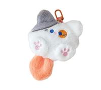 RUINBNC Cartoon Katzen Schlüsselanhänger, kuschelige Stofftier Hängedekorationen für Schlüssel, Taschen, Geburtstagsparty Zubehör, schöner Plüsch Katzen Schlüsselanhänger