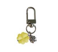 RUINBNC Modischer Schlüsselanhänger, grüner Kristall, Harzmaterialien, Mehrzweck Tasche, Handy Dekoration, trendiger Anhänger, trendige Anhänger Dekore