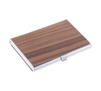 RUINBNC Visitenkartenetui für Männer und Frauen, 9,1 x 5,9 x 0,9 cm, für Visitenkarten, Leder, Schwarz, Eine Größe, Wie beschrieben