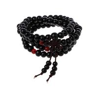 ruiruiNIE108 Gebet Holzperlen Mala Armband-Natur Sandelholz 8mm Perlen Armbänder-Naturholz Tibetischen Buddhistischen Buddha Meditation Halskette