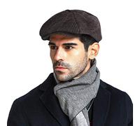 RUIXIA Herren Baskenmütze Barett, Retro Beret Schiebermütze Newsboy Flat Cap Gatsby Barett Cap Outdoors Sportmütze Golfermütze Schlägermütze Hunting Hat Fahren Hut für Männer Gentleman Herren