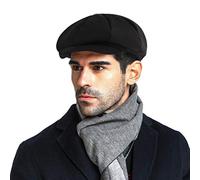 RUIXIA Herren Baskenmütze Barett, Retro Beret Schiebermütze Newsboy Flat Cap Gatsby Barett Cap Outdoors Sportmütze Golfermütze Schlägermütze Hunting Hat Fahren Hut für Männer Gentleman Herren