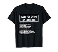 Rules for Dating My Daughter Novelty Graphic Cool Designs T-Shirt
