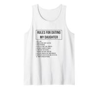 Rules for Dating My Daughter Novelty Graphic Cool Designs Tank Top
