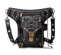 Rullar Halloween Steampunk Hüfttaschen Schultertasche Sport Militär Tactical Beintasche Reisen Klettern Taille Packs Wanderrucksäcke Tasche für Damen Herren Waist Bag Schwarz
