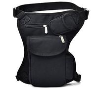 Rullar Segeltuch Hüfttaschen Schultertasche Tactical Bauchtasche Beintasche Wanderrucksäcke Umhängetasche Schultertasche Tasche für Herren Damen Reisen Klettern Taille Packs Waist Leg Bag Schwarz