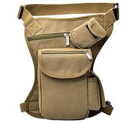 Rullar Segeltuch Hüfttaschen Schultertasche Tactical Bauchtasche Beintasche Wanderrucksäcke Umhängetasche Schultertasche Tasche für Herren Damen Reisen Klettern Taille Packs Waist Leg Bag Khaki