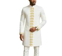 RUMAOZIA Afrikanisches Herren Outfit Herren Middle East Thobe Mit Hosen Afrikanisches 2-Teiliges Set Dashiki Und Hose Normale Passform Kleid Dubai Arab Kaftan Kleidung Traditioneller Anzug