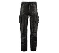 RUMAOZIA Bikerjeans Herren PU Leder Bikerhose wasserdichte Lederhosen Weich und Atmungsaktiv Schwarz Kunstleder Hosen Stretch PU Leder Gerade Bein Motorrad Nachtclub Lange Hosen für Männer