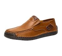 RUMAOZIA Herren Atmungsaktiv Flache Schlupfschuhe Outdoor Komfort Slipper Breite Zehenpartie Herrenschuhe Klassischer Wanderschuhe Freizeit Modisch Anzugschuhe Sommerschuhe Lace Up Schnürschuh