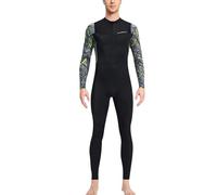 RUMAOZIA Herren Badeanzug Einteiler Schwimmanzug Bademode Männer Langarm Sonnenschutz Surfanzug Shorty Neoprenanzug Beachwear Atmungsaktiver Ganzkörper-Tauchanzug mit Frontreißverschluss