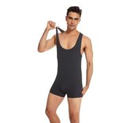 RUMAOZIA Herren Body Bodywear Overall Weich Bodysuit Männerbody Einteiler Unterhemd Unterwäsche Slim Fit Sport Bodysuit ärmellose Active Wrestling Trikot Gewichtheben Jumpsuits