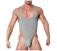 RUMAOZIA Herren Bodysuit Unterwäsche Bodysuit Unterwäsche Stringbody Unterhemd Body Kompression Singlet Sportwear Einteiler Sportshirt Atmungsaktiv