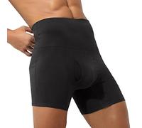 RUMAOZIA Herren Boxershorts Kompression Push Up Po Unterhose Bauchweg Figurformende Unterwäsche Butt Lifter Hohe Taille Shapewear Body Shaper Atmungsaktive Trainingsshorts Retroshorts