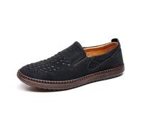 RUMAOZIA Herren Business Schuhe Slip On Freizeitschuhe Weiche Flacher Lederschuhe Atmungsaktiv Wanderschuhe Bequem Slipper Casual Turnschuhe Outdoor Fitness Walking Schuhe Leicht Fahrschuhe