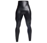 RUMAOZIA Herren Leder Leggings Made in Germany Lederhose Meggings Wetlook Leggings Latex Legging Lack Legging Herren in Schwarz Matt Leder-Optik Kunstleder enganliegend Hose
