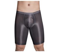 RUMAOZIA Herren Öl Boxershorts Glanz Unterwäsche Stretch Boxer Briefs Lang Unterhose Männer Kurz Höschen Kurze Hose Sport Leggings Laufhose Eng Shiny Reizwäsche Öl Glanz Boxershorts Retroshorts