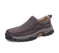 RUMAOZIA Herren Slip-On Loafers Bequeme Leder Casual Walking Schuhe Business Casual Lederschuhe Bequeme Herrenschuhe für Arbeit Büro Kleid Outdoor Freizeitschuhe