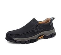 RUMAOZIA Herren Slip-On Loafers Bequeme Leder Casual Walking Schuhe Business Casual Lederschuhe Bequeme Herrenschuhe für Arbeit Büro Kleid Outdoor Freizeitschuhe