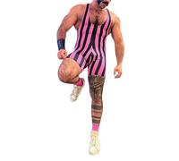 RUMAOZIA Herren Stehkragen Reißverschluss Sport Fitness Einteiler Overall Bodysuit Gym Body Badeanzug Gymnastik Trikot Schwimmanzug Neoprenanzüge Männer Bademode Unterhemd Ärmellos Jumpsuit