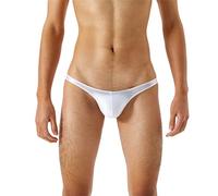 RUMAOZIA Herren Strings Satin Tanga Low Rise Bikini Shorts Reizunterwäsche Ölig Glänzende Tanga Große Größen Sissy Dessous Männer Sissy Höschen Slip Unterhosen Sexy Slips Erotik Unterwäsche