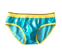 RUMAOZIA Herren Wetlook Slip Sexy Briefs Shorts Unterhose Hipster Metaillische Unterwäsche Lingerie Erotik Männer Tanga Low Rise Wetlook Jockstrap Dessous Männer Clubwear