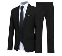 RUMAOZIA Hochzeitsanzug Herren Anzug 2 Teilig Smoking Anzüge Hochzeit Business Sportlich Elegante Sakko Anzughose Set Formale Hochzeit Party Regular Fit Herrenanzug für Hochzeitsfeier