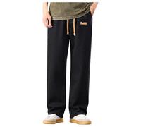 RUMAOZIA Jeanshosen Herren Hose mit Weitem Bein Baggy Hip Hop Jeans Vintage Y2K Straight Leg Streetwear Lang Sporthose Bequeme Blau Jeans Hosen Patchwork Jeans Casual Relaxed Fit Denim Hosen