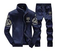 RUMAOZIA Jogginganzug Herren 2 Teilig Hausanzug bequeme weich Tracksuit Set Herbst Winter Hip Hop Freizeitanzug Tracksuit mit Hoodie und Hose Trainingsanzug regular fit Sportanzug Set Streetwear