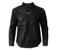 RUMAOZIA Leder Jacken Herren, Herren Pu Lederjacken Vintage Kunstleder Motorradjacke Slim Fit Bomberjacke Lässige Windjacke Übergangsjacke Sport Freizeitjacke Urlaub Wandern Oberbekleidung